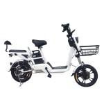 14 inch size 9 dual oil disc new 350W brushless gearless motor lithium battery electric bicycle
