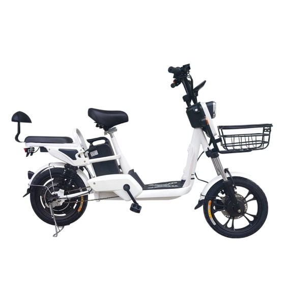 14 inch size 9 dual oil disc new 350W brushless gearless motor lithium battery electric bicycle