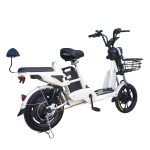 14 inch size 9 dual oil disc new 350W brushless gearless motor lithium battery electric bicycle