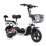 14 inch pedal electric bicycle 350W brushless gearless motor lithium battery electric bicycle