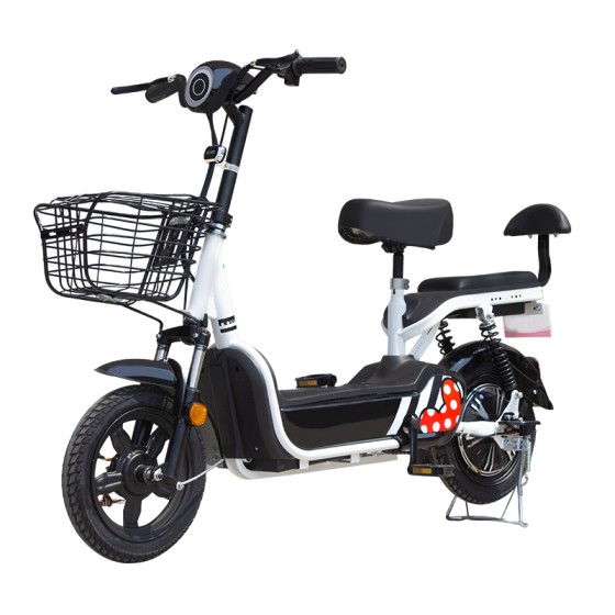 14 inch pedal electric bicycle 350W brushless gearless motor lithium battery electric bicycle