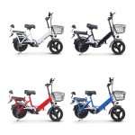 14 inch integrated wheel 350W brushless with gear motor lithium battery electric bike scooter