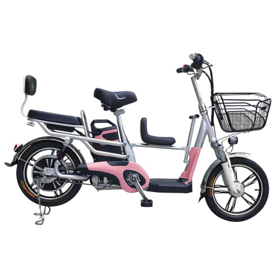16 inch No. 8 parent-child ebike home electric bike 350W brushless gearless motor lithium battery electric bike