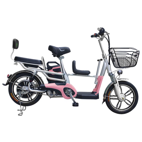 16 inch No. 8 parent-child ebike home electric bike 350W brushless gearless motor lithium battery electric bike