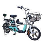 16 inch No. 8 parent-child ebike home electric bike 350W brushless gearless motor lithium battery electric bike