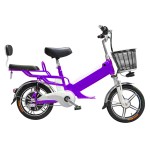 16 inch small spirit disc integrated wheel 350W brushless gearless motor lithium battery electric bicycle