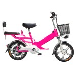 16 inch small spirit disc integrated wheel 350W brushless gearless motor lithium battery electric bicycle
