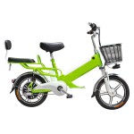 16 inch small spirit disc integrated wheel 350W brushless gearless motor lithium battery electric bicycle