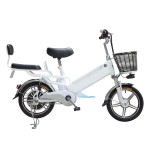 16 inch small spirit disc integrated wheel 350W brushless gearless motor lithium battery electric bicycle
