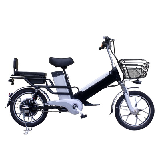 18 inch double battery takeaway car integrated wheel 350W brushless gearless motor lithium battery electric bike