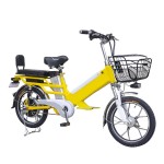 18 inch double battery takeaway car integrated wheel 350W brushless gearless motor lithium battery electric bike