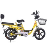 18 inch integrated wheel 350W brushless gearless motor lithium battery takeaway bike