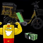 18 inch integrated wheel 350W brushless gearless motor lithium battery takeaway bike