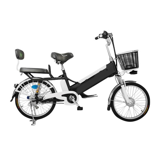 20/24 inch double shock absorbing spoke wheel 240W brushless with gear motor lithium battery electric bike