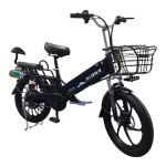 20 inch wide tire integrated wheel electric bike with bluetooth speaker 350W brushless gearless motor lithium battery