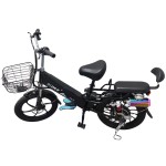 20 inch wide tire integrated wheel electric bike with bluetooth speaker 350W brushless gearless motor lithium battery