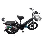 20 inch wide tire integrated wheel electric bike with bluetooth speaker 350W brushless gearless motor lithium battery