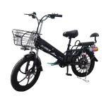 20 inch wide tire integrated wheel electric bike with bluetooth speaker 350W brushless gearless motor lithium battery