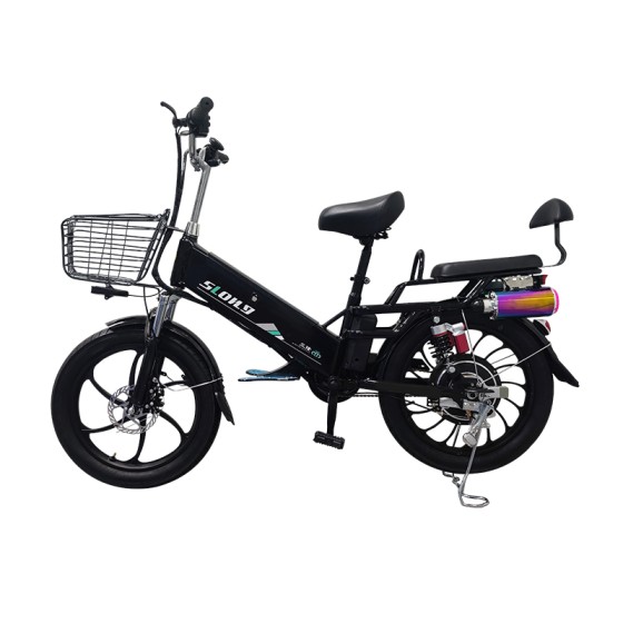 20 inch wide tire integrated wheel electric bike with bluetooth speaker 350W brushless gearless motor lithium battery