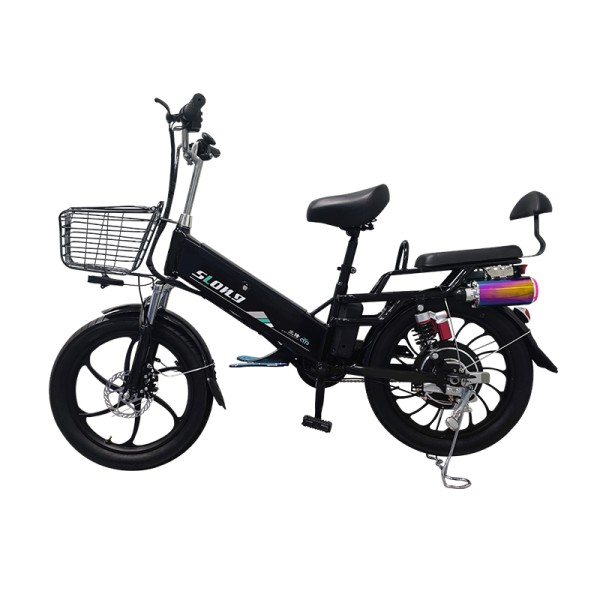 20 inch wide tire integrated wheel electric bike with bluetooth speaker 350W brushless gearless motor lithium battery