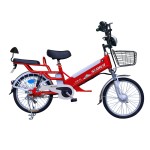 20 inch spoke wheel 350W brushless gear motor lithium battery electric bicycle