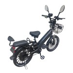 20 inch fat tire integrated wheel electric bike bluetooth speaker 350W lithium battery electric vehicle