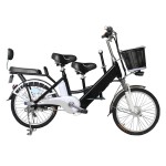 20 inch parent-child three-seat lithium electric bicycle 240w brushless with gear motor strong power