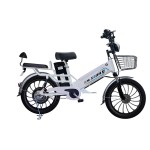 20 inch double battery integrated wheel big tire long distance electric bike 350W brushless gearless motor lithium battery