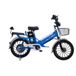 20 inch double battery integrated wheel big tire long distance electric bike 350W brushless gearless motor lithium battery