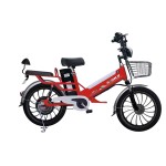 20 inch double battery integrated wheel big tire long distance electric bike 350W brushless gearless motor lithium battery