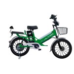 20 inch double battery integrated wheel big tire long distance electric bike 350W brushless gearless motor lithium battery