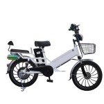 20 inch double battery fat tire integrated wheel bluetooth speaker electric bike 350W brushless gearless motor lithium battery
