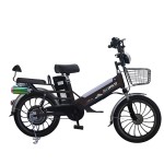 20 inch double battery fat tire integrated wheel bluetooth speaker electric bike 350W brushless gearless motor lithium battery
