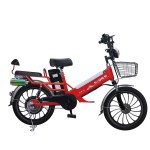 20 inch double battery fat tire integrated wheel bluetooth speaker electric bike 350W brushless gearless motor lithium battery