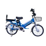 20 inch double battery spoke wheel long distance electric bike 350W brushless with gear motor lithium battery