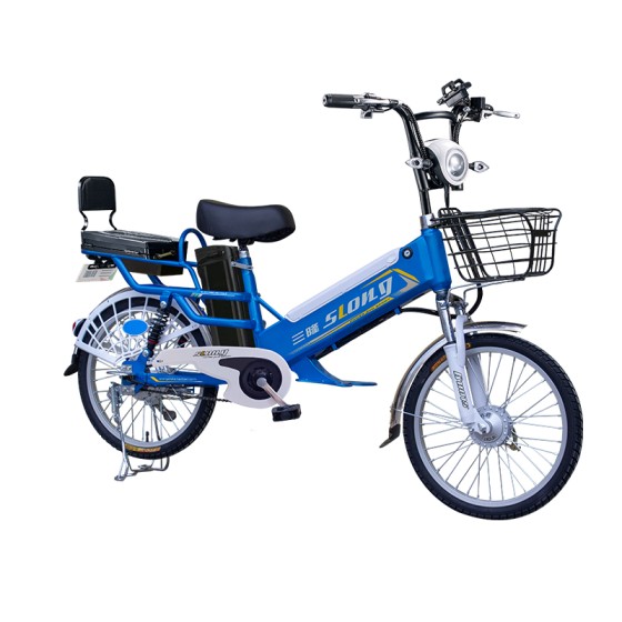 20 inch double battery spoke wheel long distance electric bike 350W brushless with gear motor lithium battery