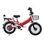 20 inch integrated wheel 350W brushless gearless motor lithium battery electric bike