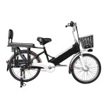 22 inch large shelf spoke wheel 350W brushless with gear motor lithium battery electric bike