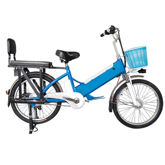 22 inch large shelf spoke wheel 350W brushless with gear motor lithium battery electric bike