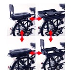 22 inch large shelf spoke wheel 350W brushless with gear motor lithium battery electric bike