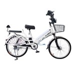 24 inch spoke wheel 350W brushless gear motor lithium battery electric bicycle