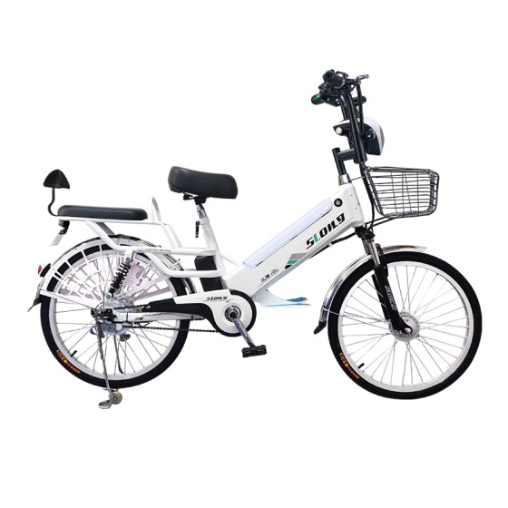 24 inch spoke wheel 350W brushless gear motor lithium battery electric bicycle