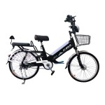 24 inch spoke wheel 350W brushless gear motor lithium battery electric bicycle