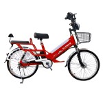 24 inch spoke wheel 350W brushless gear motor lithium battery electric bicycle