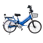 24 inch spoke wheel 350W brushless gear motor lithium battery electric bicycle