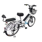 24 inch spoke wheel 350W brushless gear motor lithium battery electric bicycle