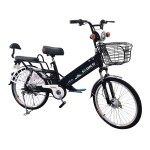 24 inch spoke wheel 350W brushless gear motor lithium battery electric bicycle
