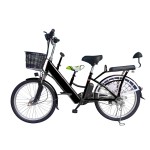 24 inch parent-child three-seater lithium electric bicycle with Bluetooth speaker 350w brushless with gear motor strong power