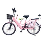 24 inch parent-child three-seater lithium electric bicycle with Bluetooth speaker 350w brushless with gear motor strong power